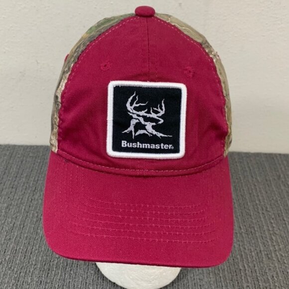 Bushmaster Snapback Hat Womens Ladies Fit Maroon Camo Baseball Cap Outdoor Cap - Picture 1 of 13